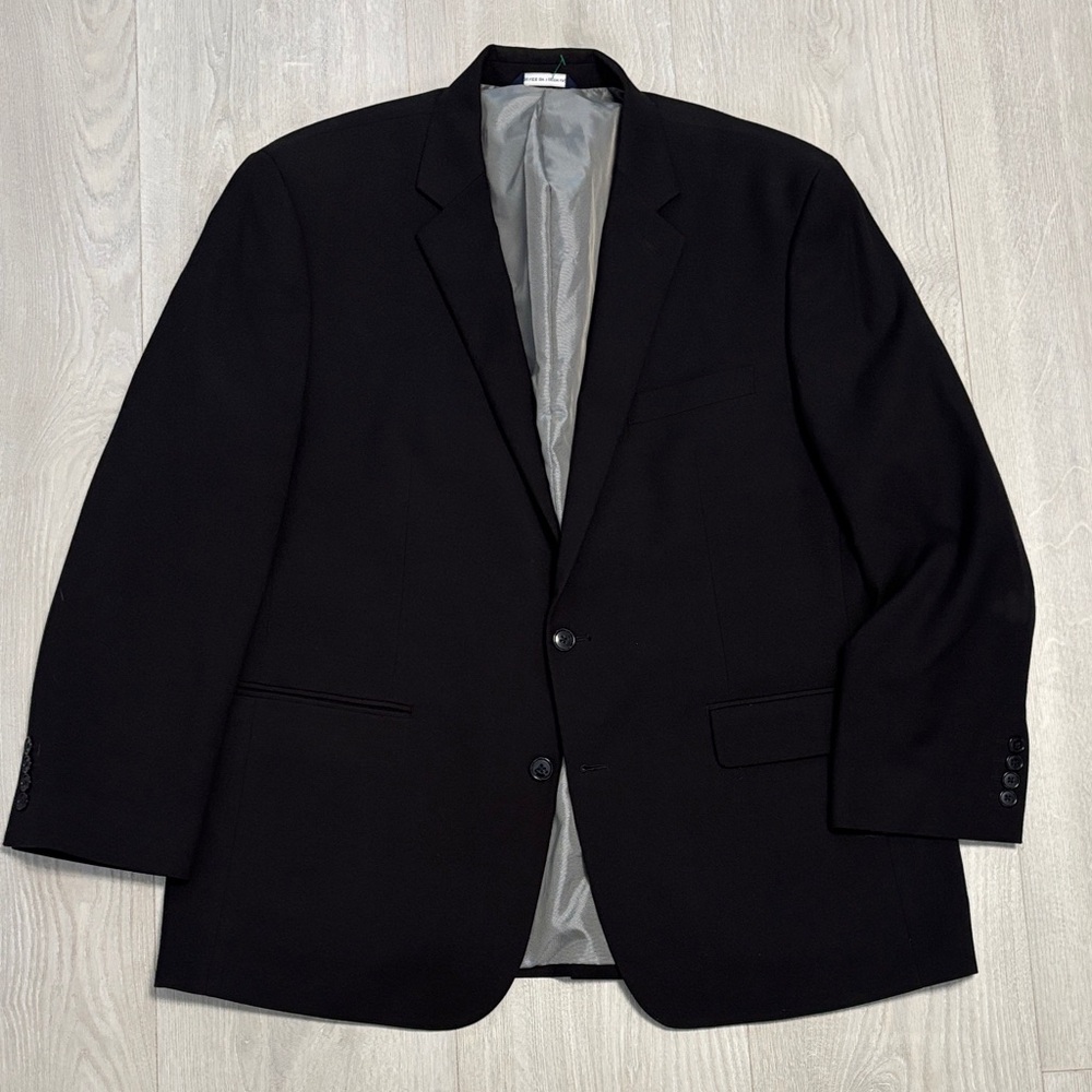 🔥BUNDLESALE Mens 46R Croft & Barrow Classic Fit Black Sport Coat